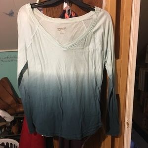 Blue ombré long sleeve